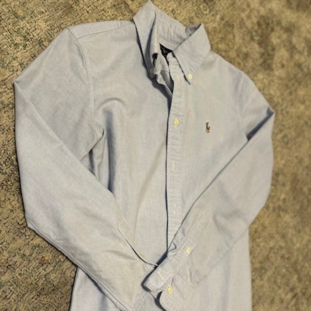 Ralph Lauren Custom Fit Tailored Button Down Oxford